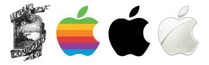 Differenza tra Brand, Brand Identity e l'evoluzione del Logo Design della mela morsicata di Apple